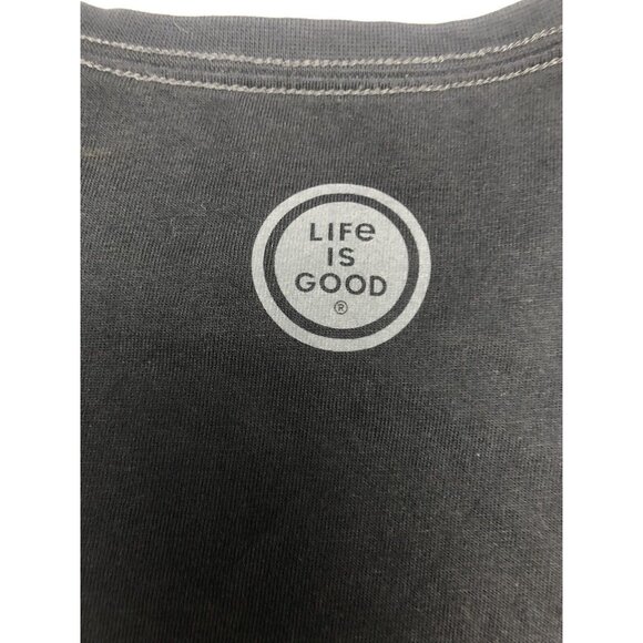 Life Is Good T Shirt Timeless Values Graphic Logo Black Size XS Short Sleeve - Picture 8 of 8